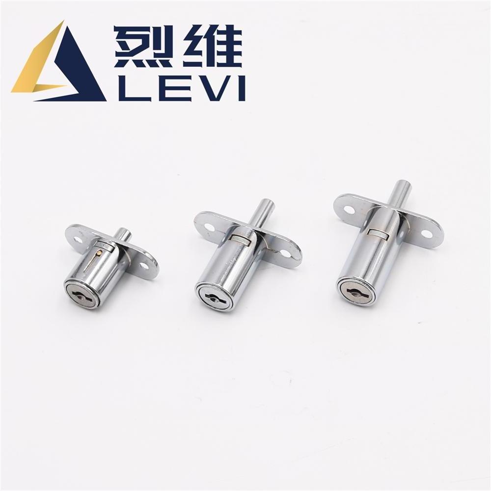 wholesale hardware fittings 105 zinc alloy showcase sliding glass window door push drawer lock and furniture lock for sale