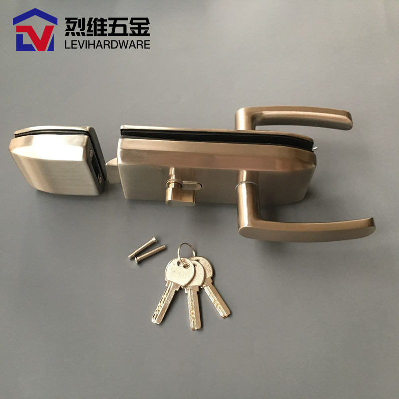 wholesale Double side door control high quality sliding glass door lock commercial sliding glass round door lock