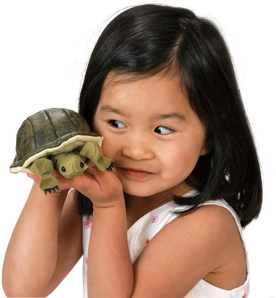 Customized Simulation Stuffed Animal Plush Toy Mini Turtle Finger Puppet