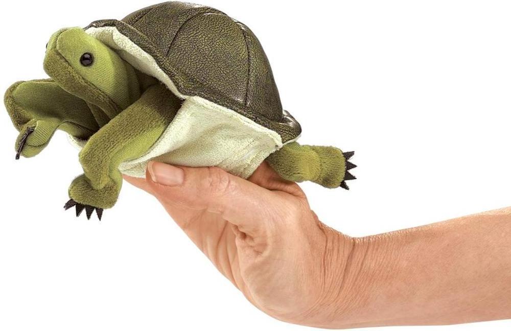 Customized Simulation Stuffed Animal Plush Toy Mini Turtle Finger Puppet