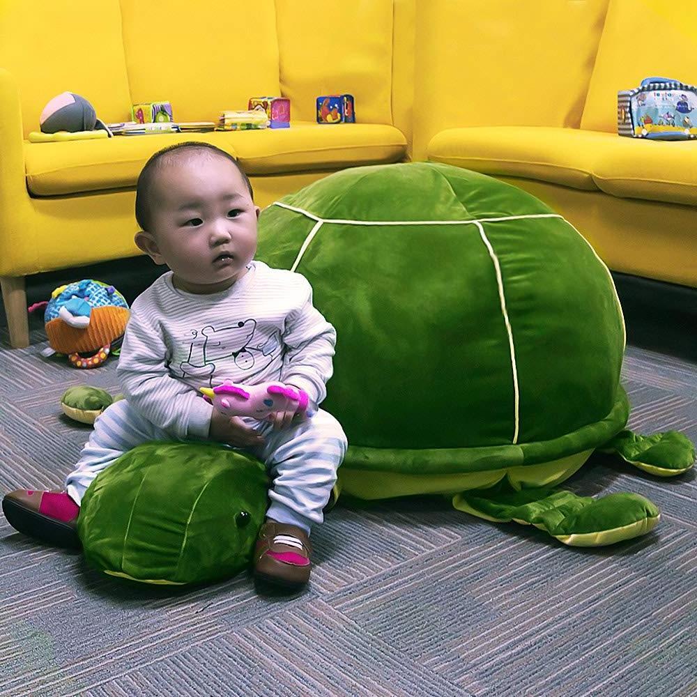 Customized Large Plush Toy Organizer Stuffed Animal Turtle Storage Bean Bag Chair