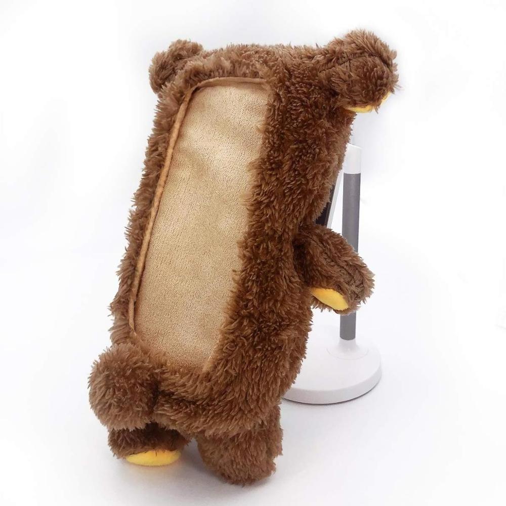 Customized Fashion Style New Cute 3D Plush Fitted Back Cover Lovely Teddy Bear Phone Cases