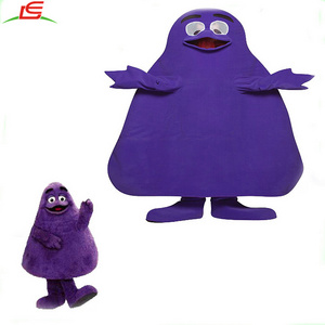 Hot Sale Cartoon Character Purple Monster Grimace Mascot Costume