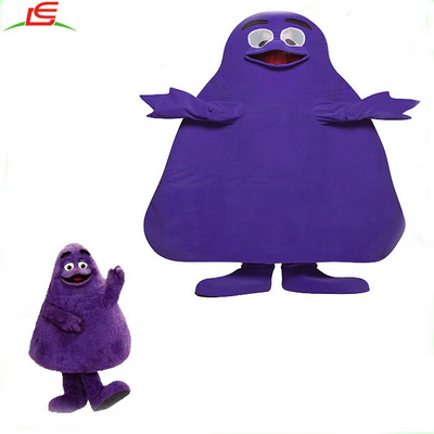 Hot Sale Cartoon Character Purple Monster Grimace Mascot Costume