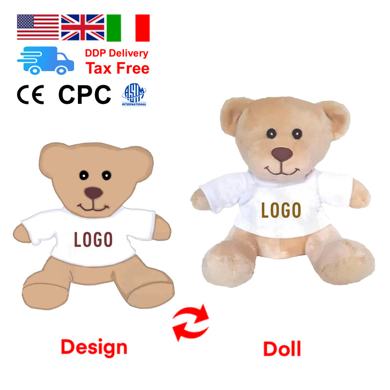 Custom Teddy Bear plushie Stuffed animal Teddy Bear  Plush Toy Design Manufacturer Custom Teddy Bear Custom Logo