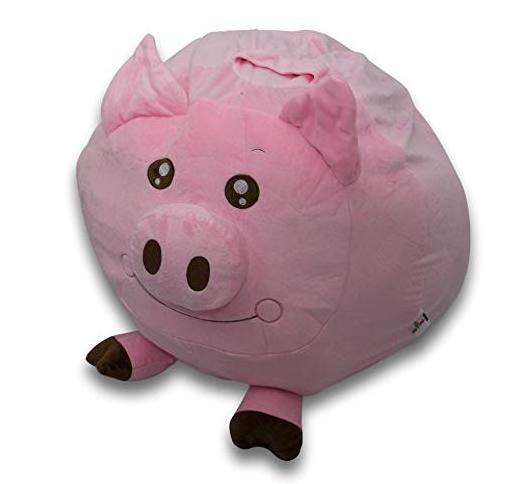 Customized Soft And Snuggly Fabric Plush Storage Chair Stuffed Animal Bean Bag