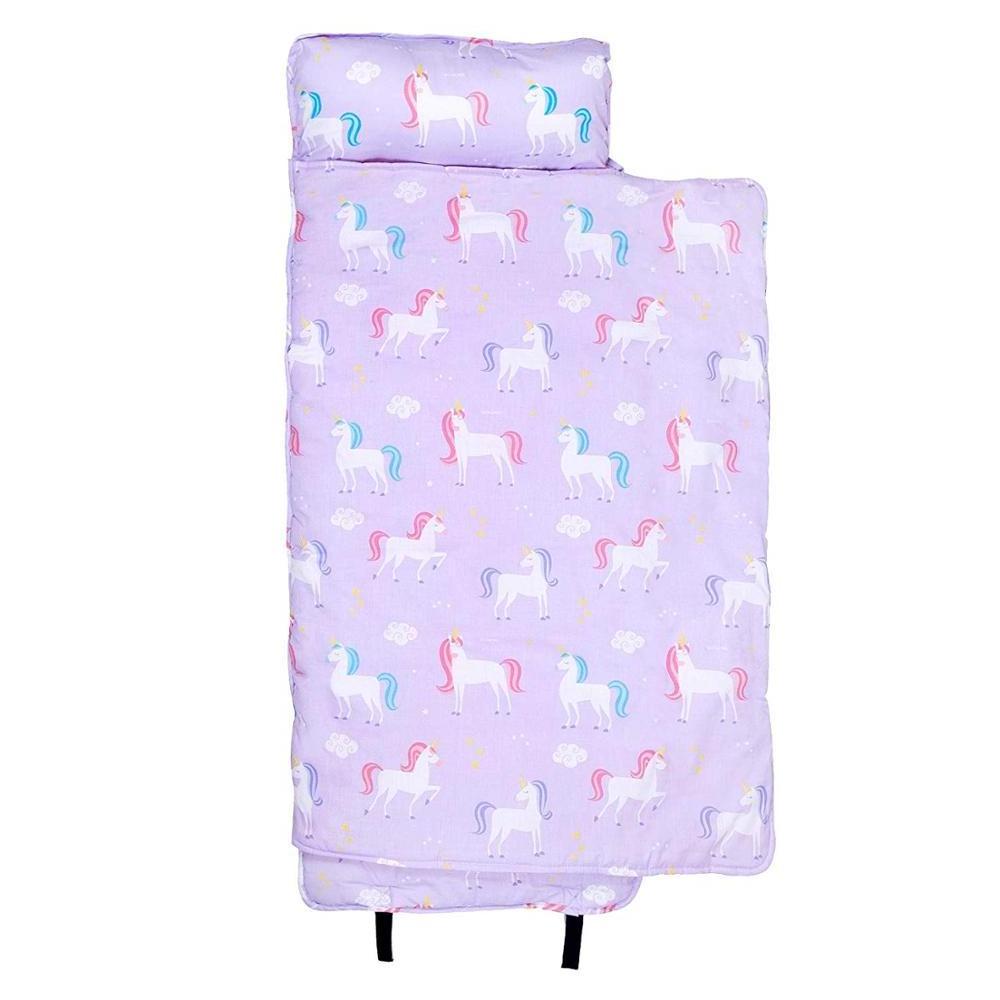 Customized Unicorn Nap Mat Built-in Blanket and Pillow Sleeping Bag