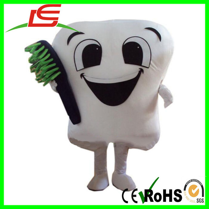 wholesale solid tooth cartoon reality clothing costumes adult mascot