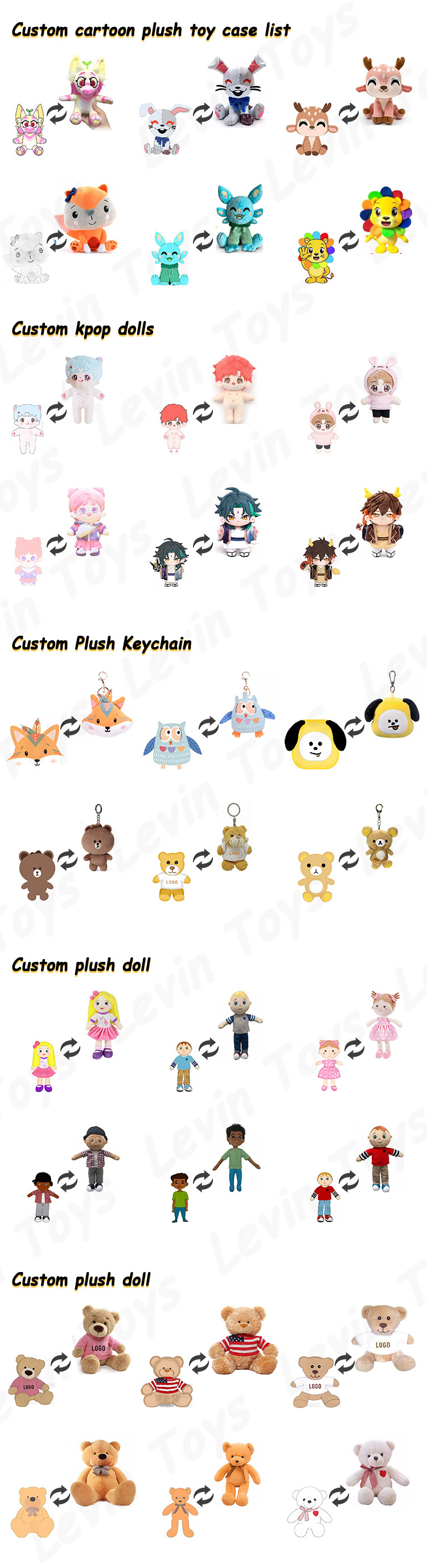 Custom plush doll 10cm 20cm 30cm custom kpop plush anime doll plushie gotatoy 10cm 20cm plush doll Custom