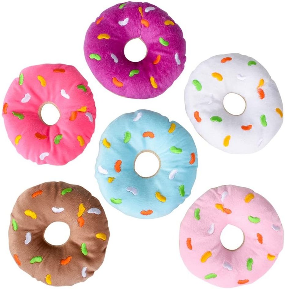 NEW 1Dozen Stuffed Pillow Toy Party Favors, Donut Party Supplies Decorations and Stocking Stuffers for Kids