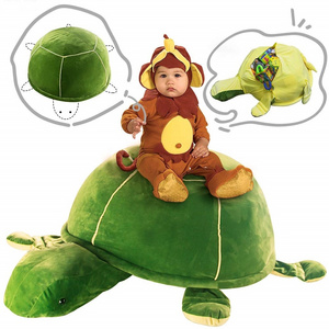 Customized Large Plush Toy Organizer Stuffed Animal Turtle Storage Bean Bag Chair