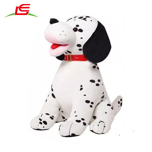 Cute Stuffed Dalmatian Dog Plush with Heart Ornaments Animal Toy