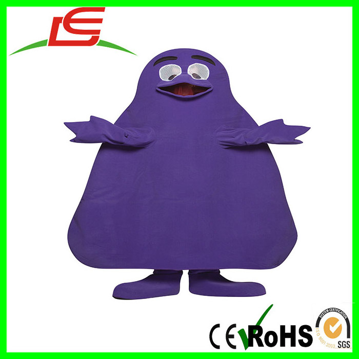 Hot Sale Cartoon Character Purple Monster Grimace Mascot Costume