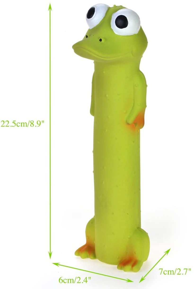 NEW  cute Chicken frog pig Squeaky Latex Dog Toys Standing Stick Animal Puppy Fetch Interactive Play for Small Medium Dogs