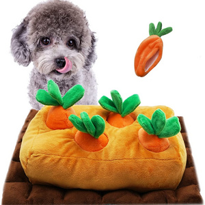 Customized KAWAII Dog Plush Toy Interactive Squeaky Crinkle Hide and Seek Plush Dogs Toys  for Small Medium Dogs