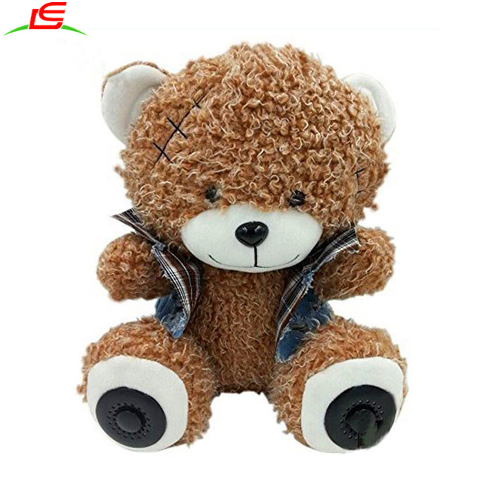 Wireless Micro SD Memory Card Stereo Speaker Teddy Bear Plush Toy