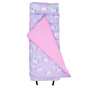 Customized Unicorn Nap Mat Built-in Blanket and Pillow Sleeping Bag