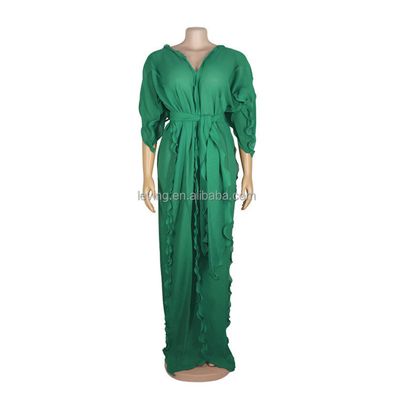 knee length dresses for ladies Long Sleeve Maxi Satin Mermaid Regular Wedding Guest Dress Gzk7008 Burgundy / 40