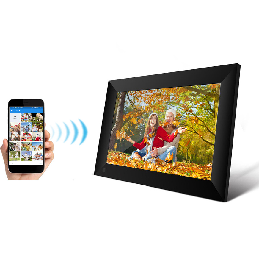 10.1 Inch Smart WiFi Digital Photo Frame 1280x800 IPS LCD Touch Screen with APP