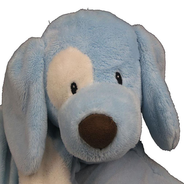 Wholesale Spunky stuffed animal blue dog for baby kids plush toy