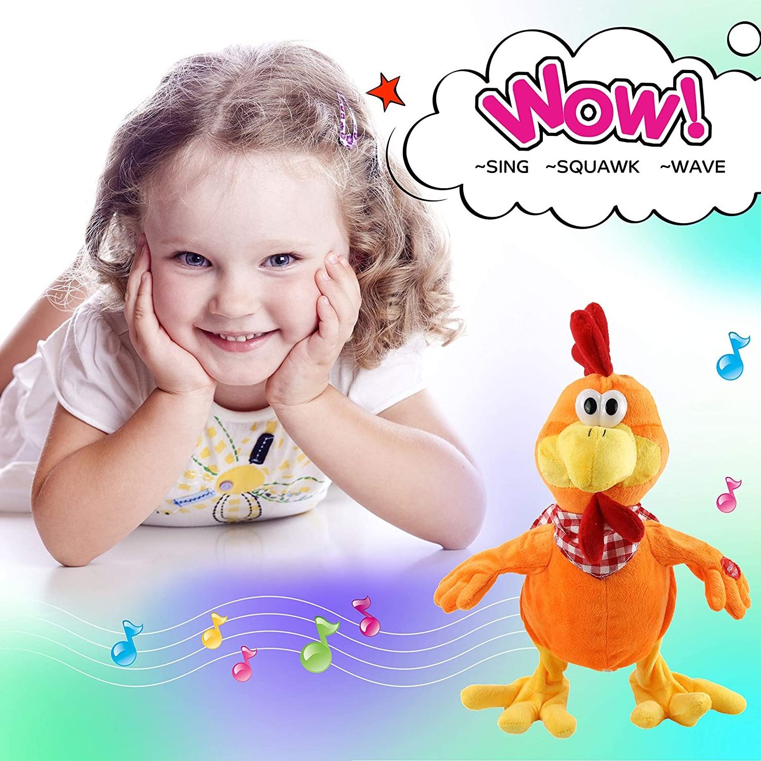 Shenzhen Supplier Chicken Plush Dancing Animal Toys For Kids