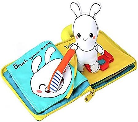 Custom Quiet Book Fabric Activity Soft Baby Books Touch and Feel Cloth Activity Crib Hanging Toys for Baby /Toddler