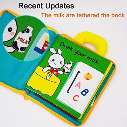 Custom Quiet Book Fabric Activity Soft Baby Books Touch and Feel Cloth Activity Crib Hanging Toys for Baby /Toddler