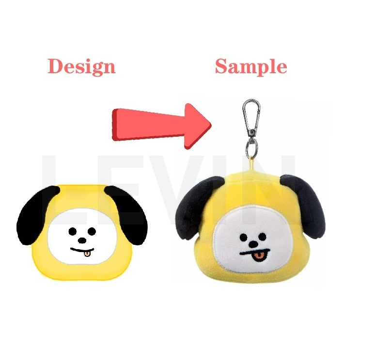 OEM ODM Hot Sale Customized Toys Small Soft Plush Toy Cartoon Animal doll Keychain For Unisex Customized Manufacturer