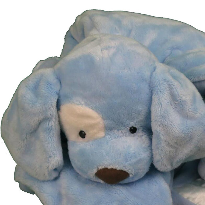 Wholesale Spunky stuffed animal blue dog for baby kids plush toy