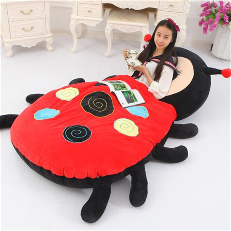 Custom Best Made Plush Animal Shape Bed Giant Stuffed Soft Cartoon Animal Bag Bed For Kids Or Adults