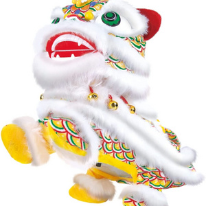 Custom Chinese Lion and Dragon Dance Plush Toys Realistic Unicorn Walking Shaking Music Interactive Electric Animalnimal Toy