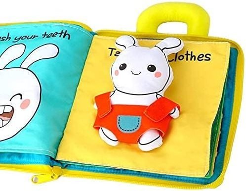 Custom Quiet Book Fabric Activity Soft Baby Books Touch and Feel Cloth Activity Crib Hanging Toys for Baby /Toddler