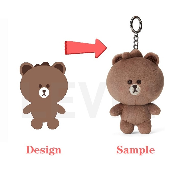 OEM ODM Hot Sale Customized Toys Small Soft Plush Toy Cartoon Animal doll Keychain For Unisex Customized Manufacturer