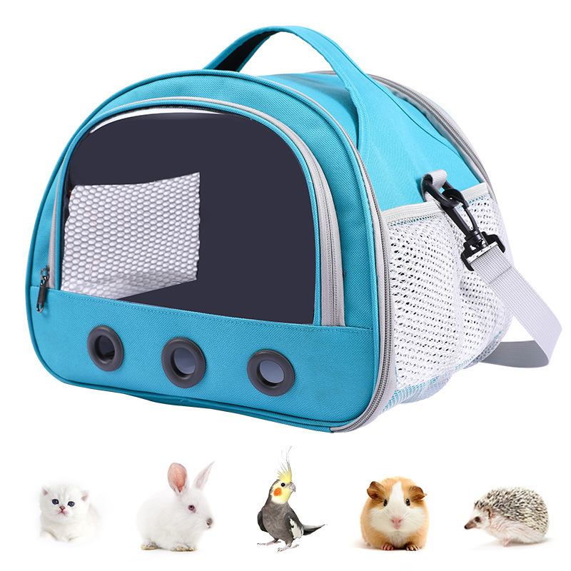 Small Animals Carrier Breathable Portable Hamster Guinea pig Rabbit Bird Hedgehog Carry Bag for outdoor travel