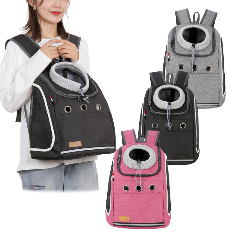 2024 carrying bag pet cat carrier backpack new design breathable  PP cat dog pet carrier for outdoor travelling