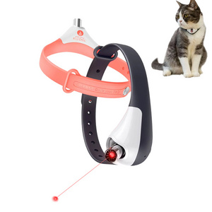 Interactive Laser Toy Collar for Indoor Kittens & Cats Cat Laser Pointer Electric Cat Collar Smart Exercise Toy