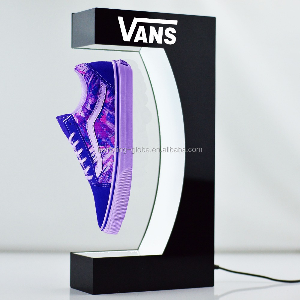 2023 New products publicity lighting magnetic levitation products, flying lighting children shoes rack