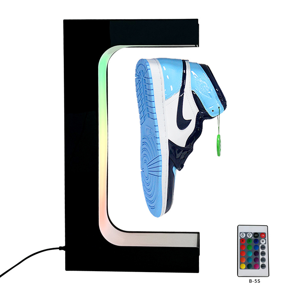 LED Floating Shoe Display for Shoe Weight 700 gram Magnetic Levitating Sneaker Stand