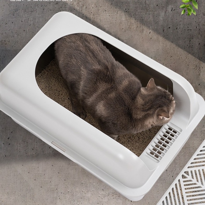 Stainless steel cat litter basin 304 Cat toilet Open cat litter box