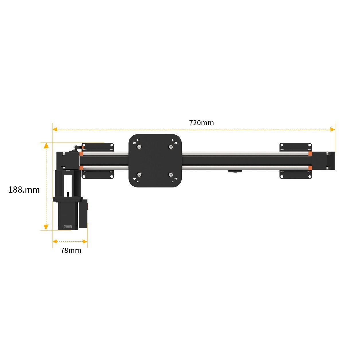 Hiwonder Electrical Slide Rail Robot Arm Accessory for Robot Deliver Project