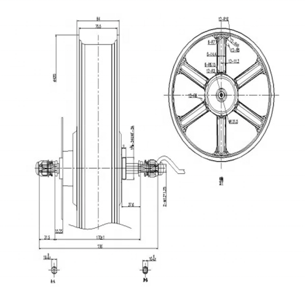 48V 500W 750W geared motor wheel for fat tire electric bike kit 20inch bike wheel motor