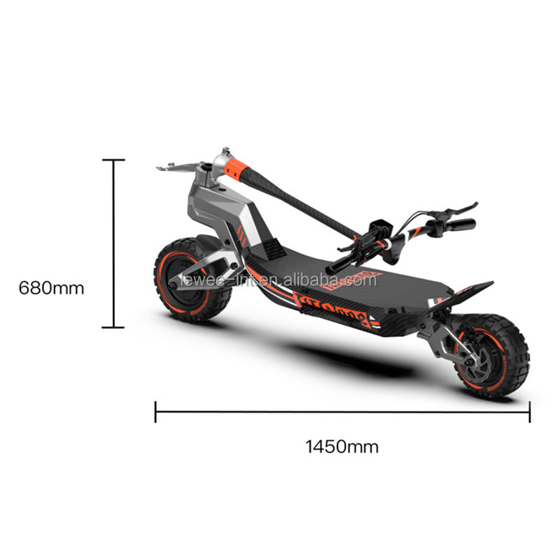 Lewee High Quality Battery Power Kick Scooters 60V 30Ah Lithium Battery 60V Dual Motor 11inch Electric Scooter Adult E Scooters