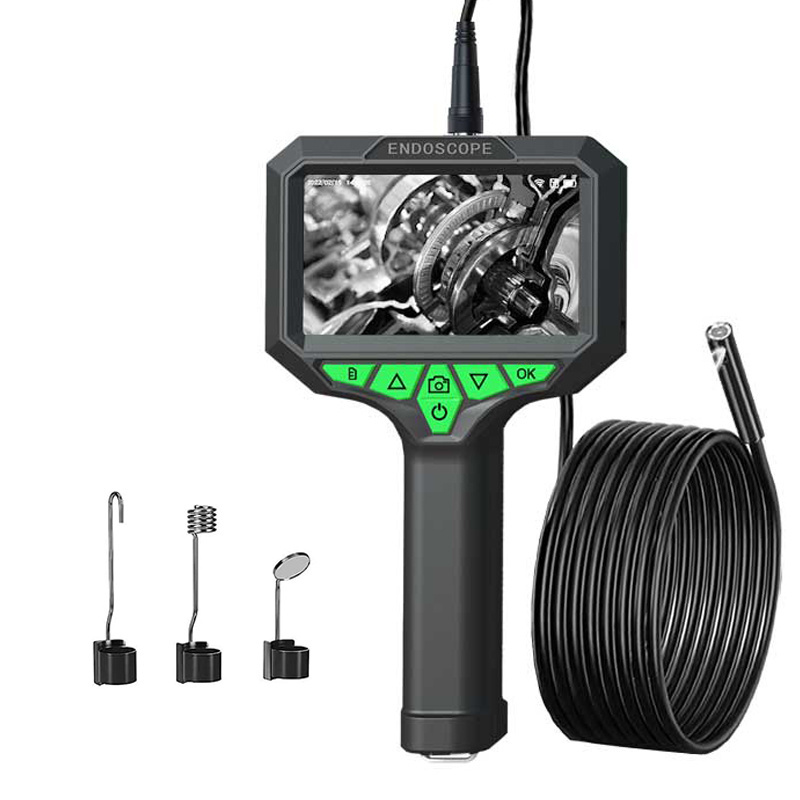 15M 4.3 Inch IPS Handheld wide angle Endoscope Camera 2MP IP67 Inspection Camera high performance aircraft engine borescope