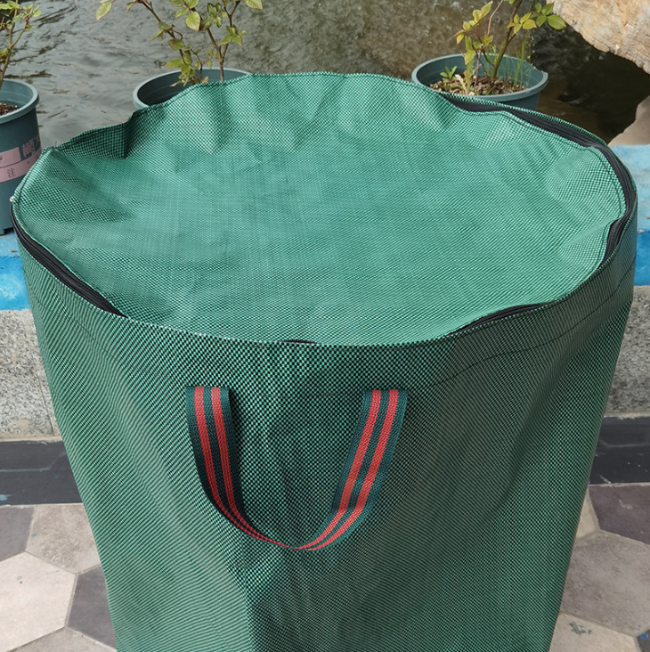 Tea packaging weed leaf storage bag collapsible loose leaf collector and lawn garden bag