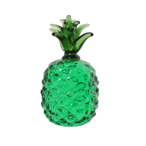 Green Engraved Crystal Pineapple Paperweight Crystal Craft For Valentine Day Present