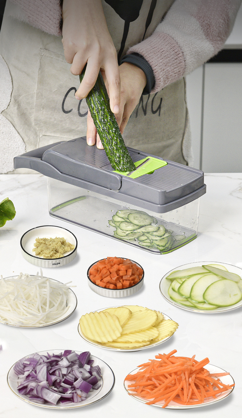 multifunctional slicer dicer vegetable cutter chopper mandoline slicer & cheese grater 2024