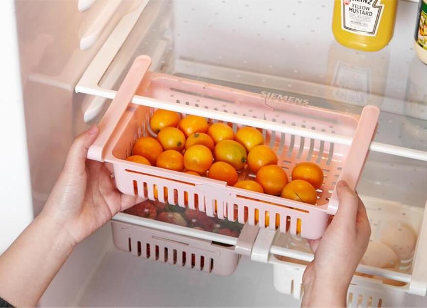 slide hanging fridge drawer plastic storage organizer containers for fridge plastic