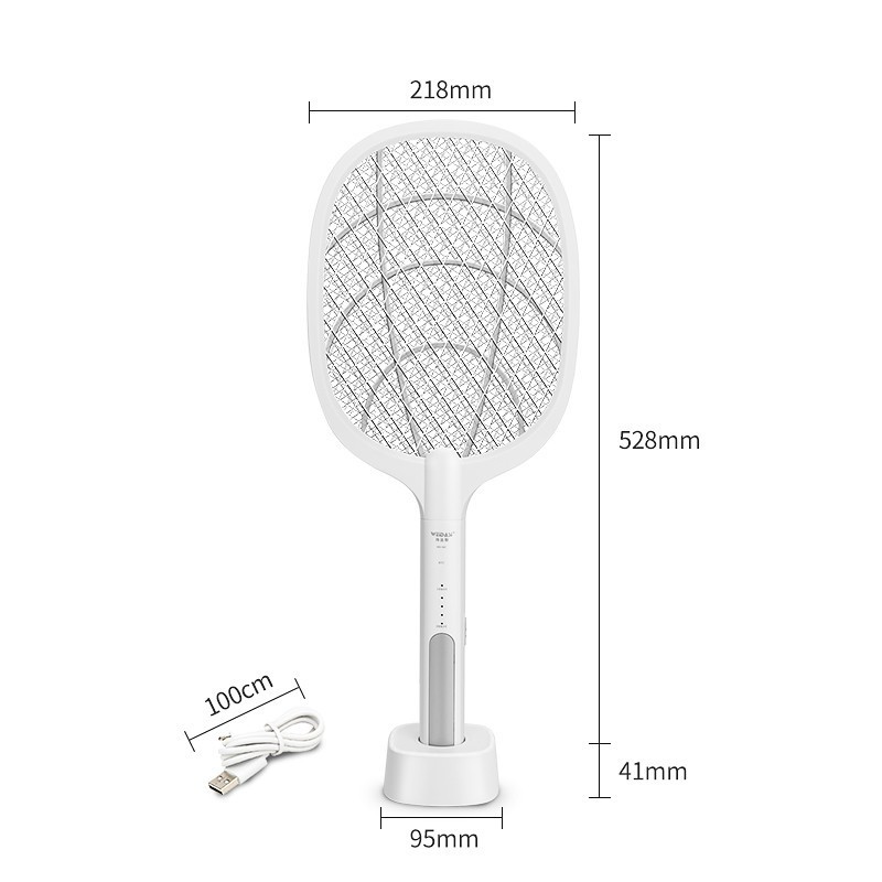 Folding 2 in 1 Rechargeable USB Electric Mosquito Insect Killer Lamp And Anti Mosquito Swatter With LED Light