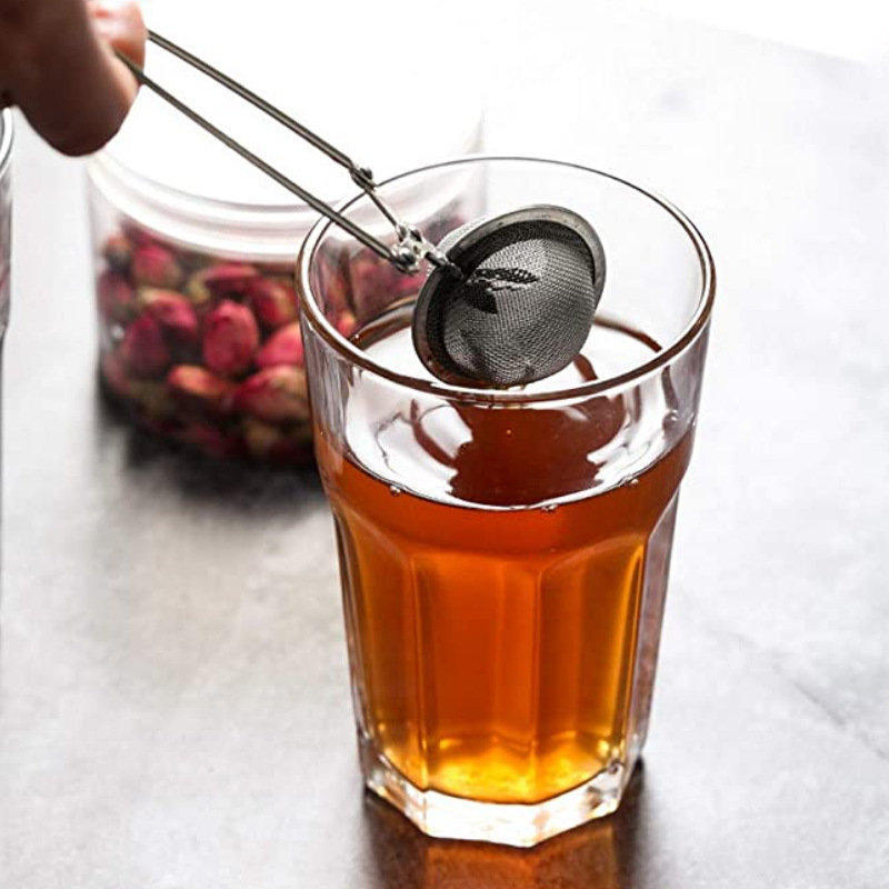 Hot Sale Refillable Wire mesh Food Grade Stainless Steel Tea Infuser Ball with Handle