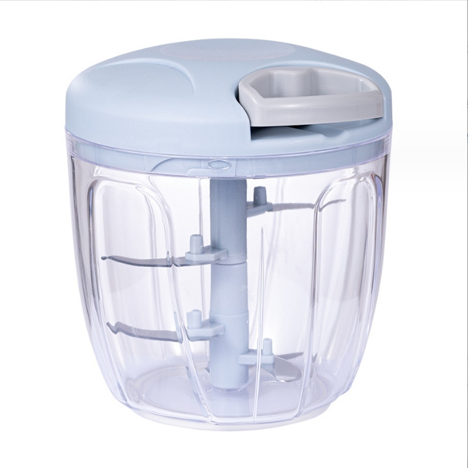 Portable 900ml Manual Hand Food Processor Onion Pulling Slicer Salad Vegetable Chopper